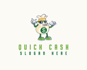 Cartoon Money Sack logo design