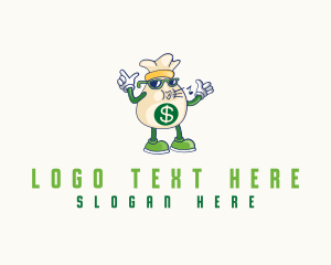 Money - Cartoon Money Sack logo design