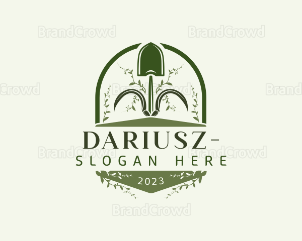 Garden Horticulture Shovel Logo