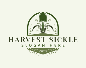 Garden Horticulture Shovel logo design