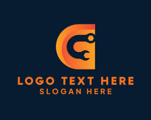 Panel Beater - Repair Tool Letter G logo design
