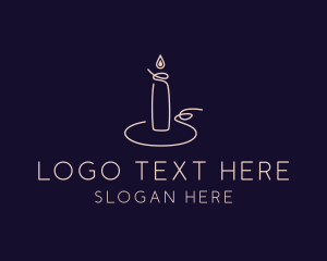 Spa - Candle Lighting Spa logo design