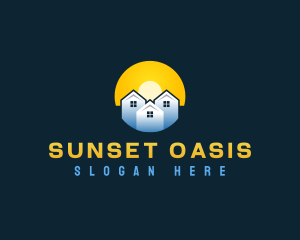 Real Estate Housing Sunrise logo design