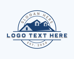 Emblem - House Roofing Real Estate logo design