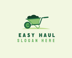 Lawn Garden Wheelbarrow logo design