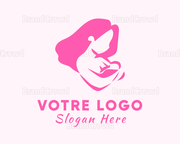 Pregnant Woman Baby Logo