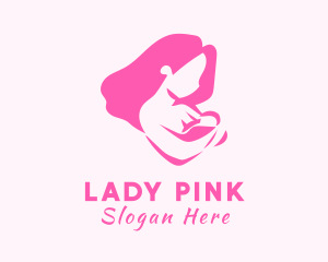 Pregnant Woman Baby logo design