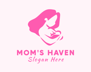 Pregnant Woman Baby logo design