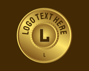 Coin - Gold Coin Finance Lettermark logo design