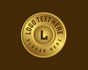 Investor - Gold Coin Finance Lettermark logo design