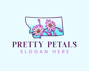 Montana Flower Botanical logo design