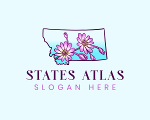 Montana Flower Botanical logo design