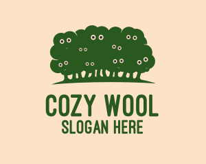 Green Sheep Trees logo design