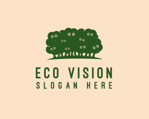 Green Sheep Trees logo design