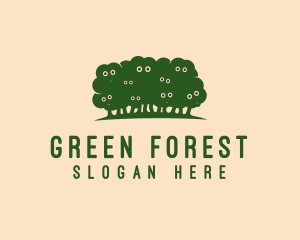 Green Sheep Trees logo design