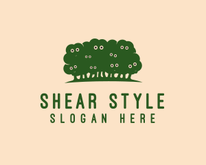 Green Sheep Trees logo design