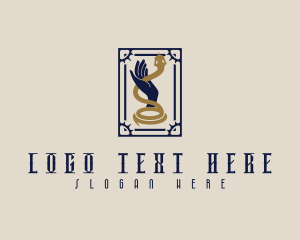 Hand Snake Tarot Card Logo