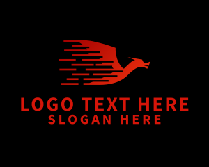 Distributor - Fast Flying Dragon logo design
