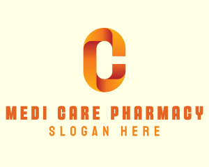 Pharmacist - Gradient Orange Letter C logo design