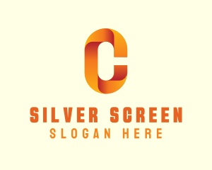 Cure - Gradient Orange Letter C logo design