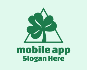 Celebration - Green Triangle Shamrock logo design