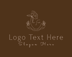 Perfume - Floral Feminine Beauty Spa logo design