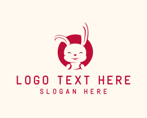 Character - Rabbit Pet Veterinary logo design