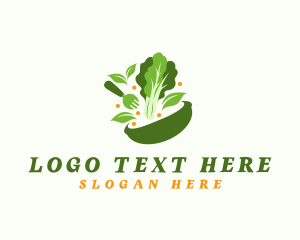 Salad - Salad Bowl Lettuce logo design