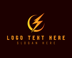 Thunder - Bolt Power Lightning logo design