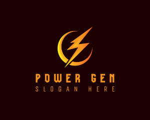 Bolt Power Lightning logo design