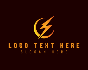 Bunting - Bolt Power Lightning logo design