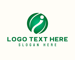 Landscaping - Nature Leaf Letter I logo design