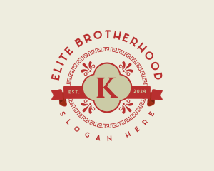 Fraternity - Greek Kappa Letter K logo design