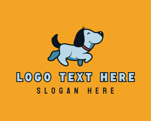 Animal - Cute Dog Walking logo design