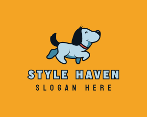 Shelter - Cute Dog Walking logo design