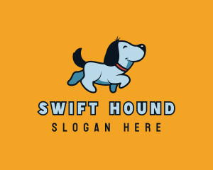 Cute Dog Walking logo design