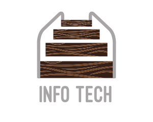 Furnishing - Wood Stairs Carpentry logo design