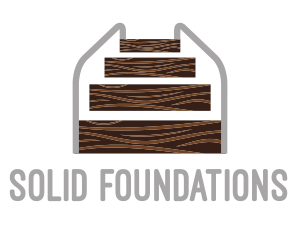 Furnishing - Wood Stairs Carpentry logo design