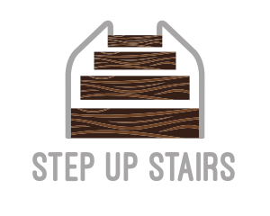Staircase - Wood Stairs Carpentry logo design