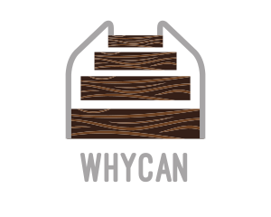 Woodworking - Wood Stairs Carpentry logo design