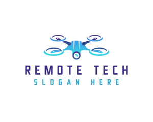 Remote - Flying Drone Camera logo design