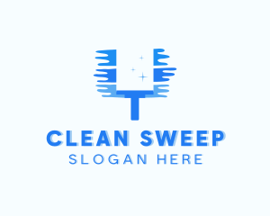 Housekeeping - Cleaning Squeegee Housekeeping logo design