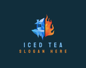 Ice Fire House logo design