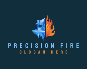 Ice Fire House logo design