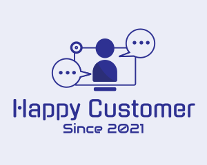 Chat Support Agent  logo design