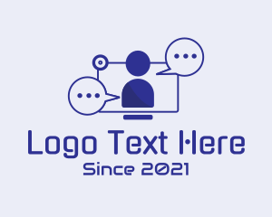 Support - Chat Support Agent logo design