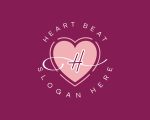 Heart Beauty Cosmetics  logo design