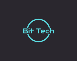 Neon Blue Tech logo design