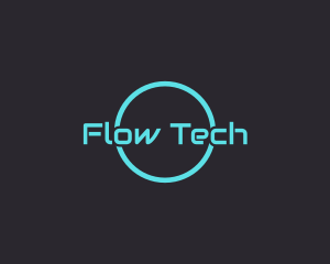 Neon Blue Tech logo design