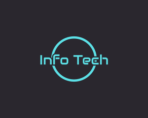 Neon Blue Tech logo design